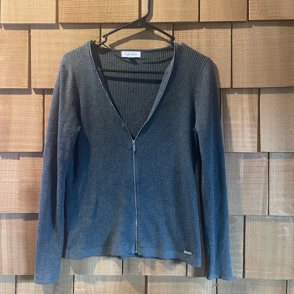 Calvin Klein Charcoal Knit Sweater